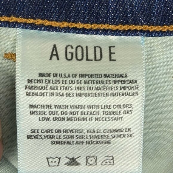 Revolve Agolde Sophie HIgh Rise Skinny Jeans Blue Size 24 Made USA Chamberlain - Picture 7 of 10